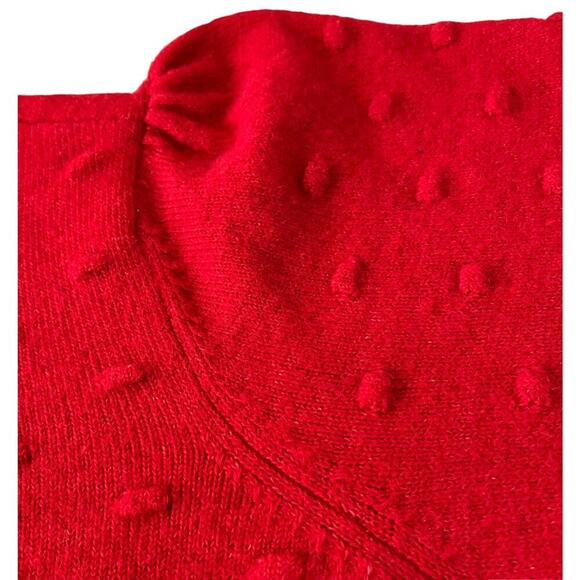 CROFT & BARROW LONG SLEEVE PULL-OVER ROUND NECK SWEATER, WOMENS, 0X (14W), RED - Picture 8 of 12